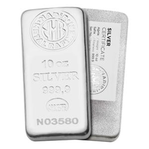 10 oz Silver Nadir Cast Bar