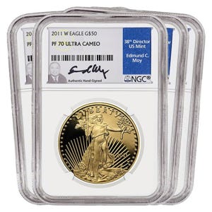 2011 Gold American Eagle SET PF70