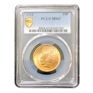 1911 $10 Indian Gold Eagle PCGS MS63