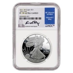 2011 $1 Silver American Eagle PF70