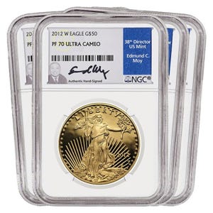 2012 Gold American Eagle SET PF70