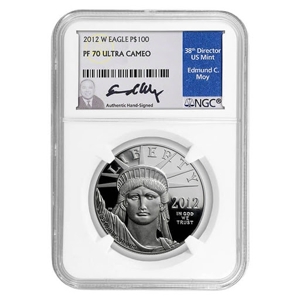 2012 $100 Platinum American Eagle PF70