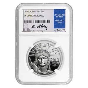 2013 $100 Platinum American Eagle PF70