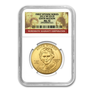 2013 $10 Edith Wilson First Spouse MS70