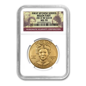 2013 $10 Helen Taft First Spouse MS70