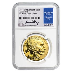 2013 American Buffalo 1oz Gold Reverse Proof 70 Coin