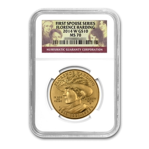 2014 $10 Florence Harding First Spouse MS70