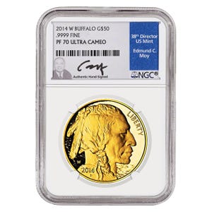 2014 $50 Gold American Buffalo PF70