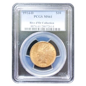 1914-D $5 Indian Gold Half Eagle PCGS MS61