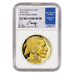 2015 $50 Gold American Buffalo PF70