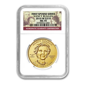 2016 $10 Nancy Reagan First Spouse MS70