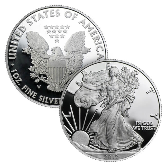 2019 Silver American Eagle PF70 Coin | Wholesale Coins Direct