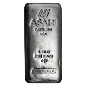 1 Kilo Silver Asahi Bar