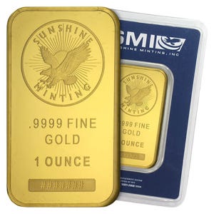 1 oz Gold Sunshine Mint Bar