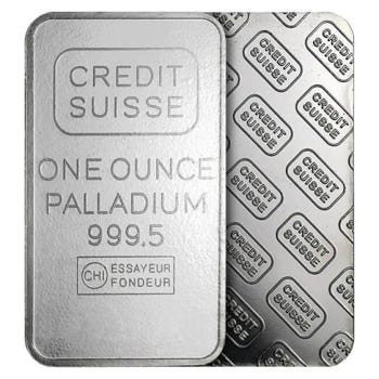 1 oz Palladium Bar (Hallmark Varies)