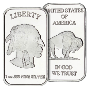 1 oz Silver Buffalo Bar