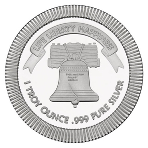 1 oz Silver Liberty Bell Stackable Round