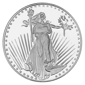 1 oz Silver Saint Gaudens Replica Round