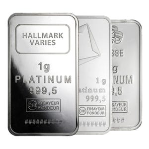    1 Gram Platinum Bar