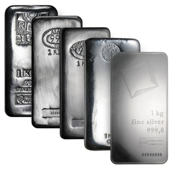 1 Kilo Silver Bar (Hallmark Varies)