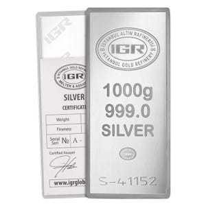 1 kilo Silver IGR Bar