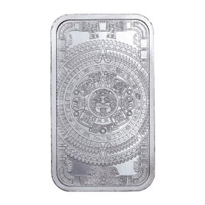 1 oz Silver Aztec Calendar Bar