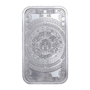 1 oz Silver Aztec Calendar Bar