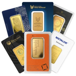 1 oz Gold Bar - Hallmark Varies