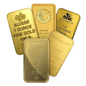 1 oz Gold Bars - No Assay