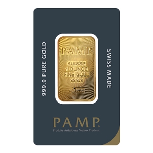 1oz Gold Certi-Pamp SUISSE Bar (In Sealed Assay)