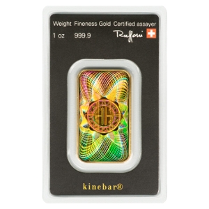 1 oz Gold Argor-Heraeus Kinebar