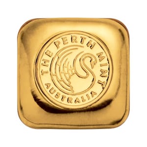 1 oz Gold Perth Mint Cast Bar