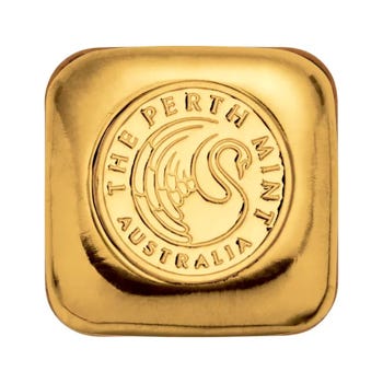1 oz Gold Perth Mint Cast Bar