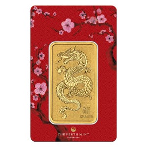 1oz Gold Perth Lunar Dragon Bar (In Sealed Assay)