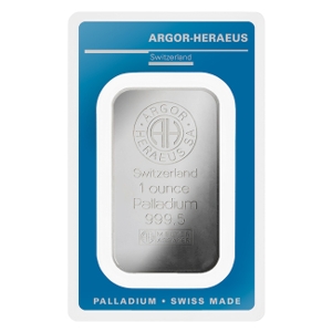 1oz Heraeus Palladium Bar