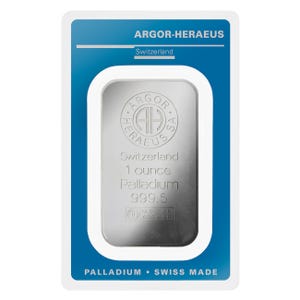 1oz Heraeus Palladium Bar