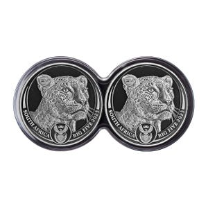 2023 1oz Silver Big 5 Leopard 2-coin Set Series 2 Proof Coin w/Box & COA