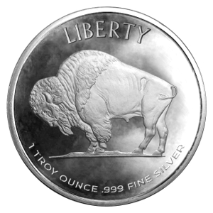1 oz Sunshine Mint Silver Buffalo Round