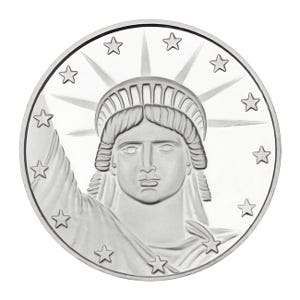 1oz Silver SilverTowne Lady Liberty Round