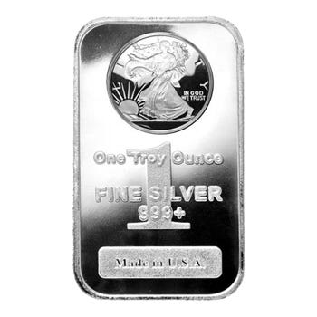 1 oz Silver Walking Liberty Bar