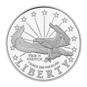 1oz Silver SilverTowne Liberty Eagle Round