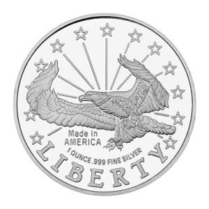 1oz Silver SilverTowne Liberty Eagle Round