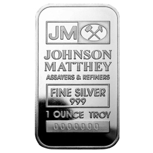 1 oz Silver Johnson Matthey Bar