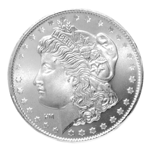 1 oz Silver Morgan Replica Round