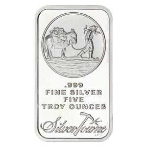 5oz Silver SilverTowne Prospector Bar
