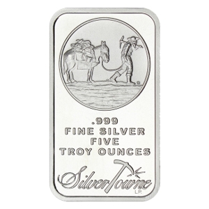 1oz Silver SilverTowne Prospector Bar