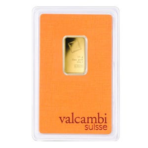 2.5 gram Gold Valcambi Bar
