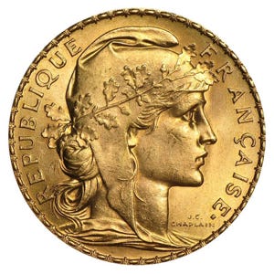 France 20 Franc Gold Coin