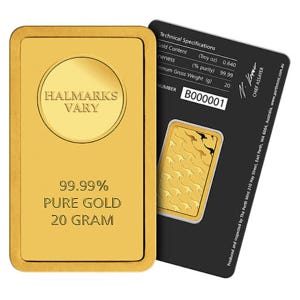 20 Gram Gold Bar