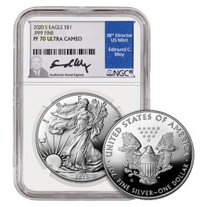 2020-S Silver American Eagle Proof 70 Coin